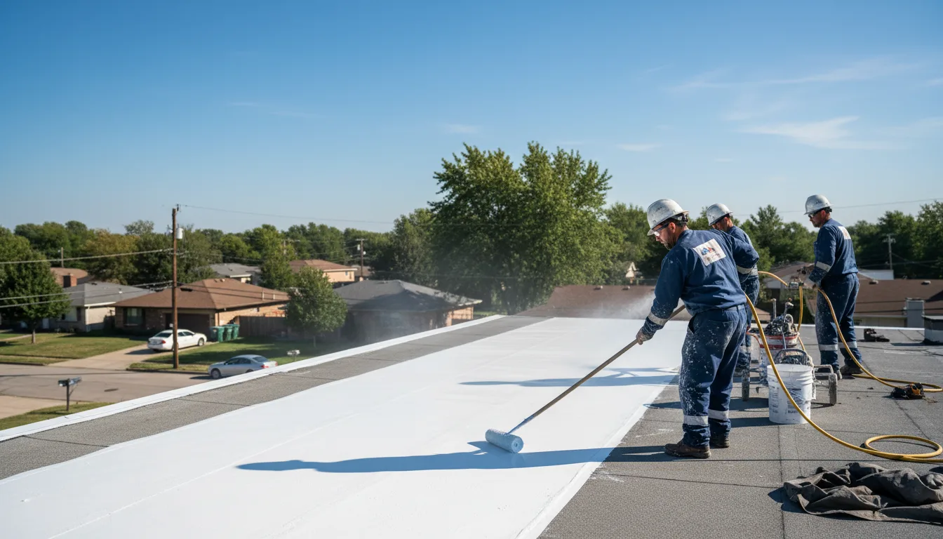 Commercial roof coating in Bluewater, NM near me